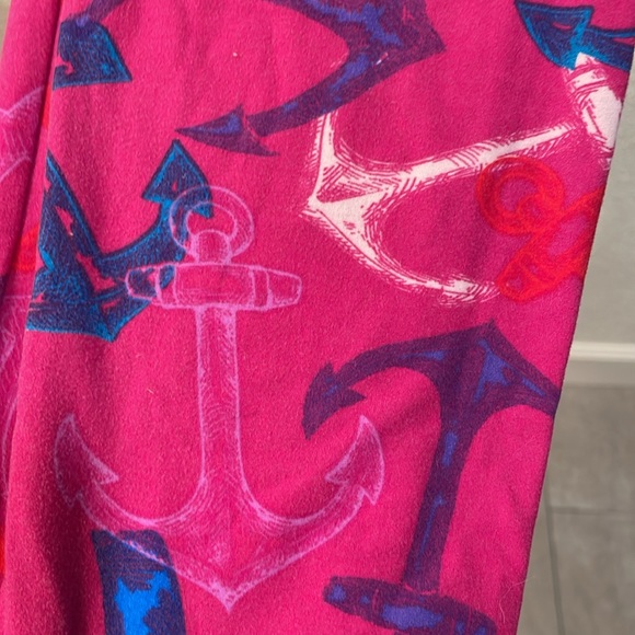 Lularoe TC leggings anchor pattern 14-22 - Picture 4 of 5